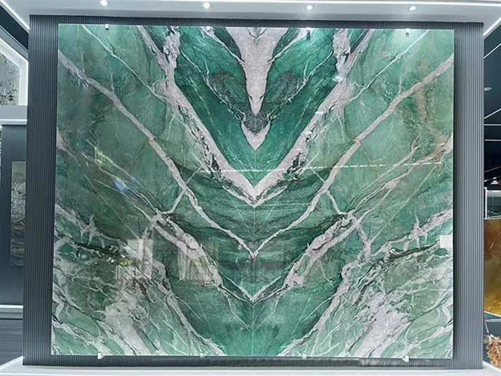 Bookmatched Fuchsite Crystal Quartzite