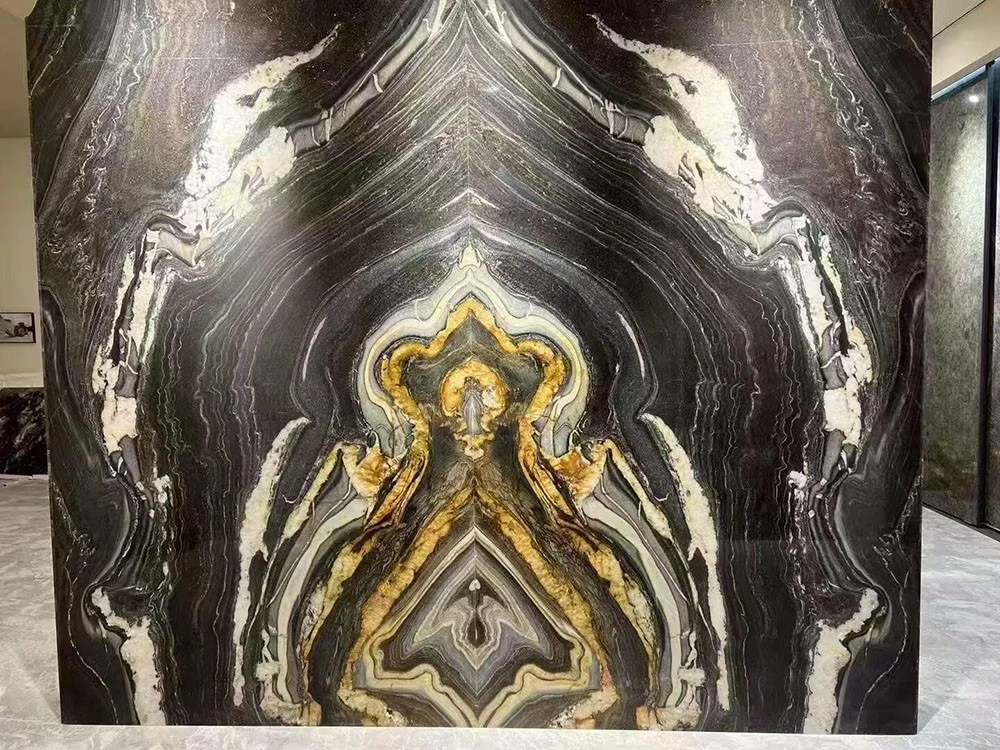 Namco Quartzite bookmatched wall Namco Quartzite bookmatched wall